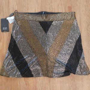 Le Lis Blanc Deux Hand Beaded Lined Skirt - Size 8